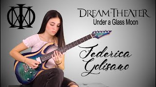 Under A Glass Moon  Dream Theater  Solo Cover by Federica Golisano with Cort X700 Duality [upl. by Pyne]