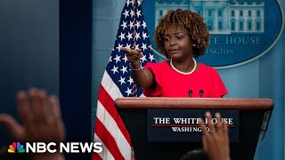 LIVE White House holds press briefing  NBC News [upl. by Enilram]