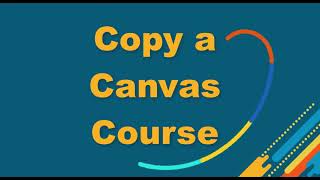 Copy a Canvas Course As a Teacher Role [upl. by Suilenrac]