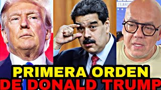 DONALD TRUMP BARRERA EL PISO CON NICOLAS MADURO SU PRIMER DECRETO ES APROBAR AUMENTAR RECOMPENSA [upl. by Ayk]