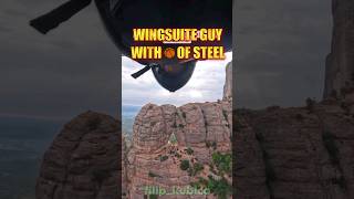 Wingsuite Flight Tru a Cliff  No helmet can save him if this went wrong shorts aviation [upl. by Gnaoh]