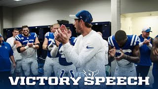 Shane Steichen Victory Speech  Week 2 at Texans [upl. by Kinnard]