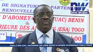 TOGO  ESAUAC  RAFERMIR LES LIENS ENTRE LE MONDE ACADEMIQUE PUBLICPRIVE [upl. by Harrell]