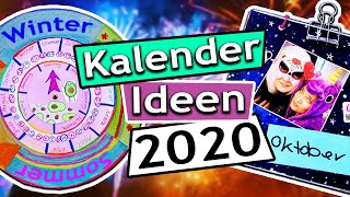 Kalender DIY Ideen  2020 Kalender selber machen mit Eva amp Kathi 2 coole Ideen Sonntagschallenge138 [upl. by Arriaes]