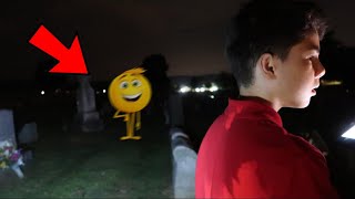 I WAS ALMOST KIDNAPPED BY GENE THE EMOJI IN THE CEMETERY ON CAMERA [upl. by Lilly]