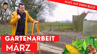 Gartenarbeit im März  alle wichtigen Aufgaben für Hochbeet Gemüsegarten und Stauden [upl. by Kavanagh]