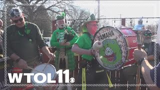 Toledo Firefighters Pipes amp Drums ready for St Patricks Day  WTOL 11 [upl. by Antonin]