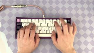 Singa Unikorn Indigo R21 Typing Test  JWK Jwick Clears Switches [upl. by Anitsim718]