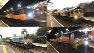 Freight Locomotives around Brockenhurst amp Sway Railway Station [upl. by Nicole]