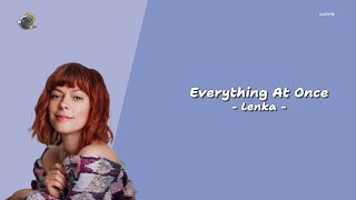 Lenka  Everything At Once Lyrics Video [upl. by Zetes]