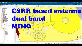 CSRR Chipless RFID System for Modern Applications in IoT Networks cst studio suite [upl. by Letsyrc693]