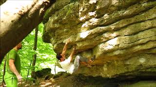 Bouldern Frankenjura  Treppenstein quotDuracell Testquot 7abloc [upl. by Hnib]