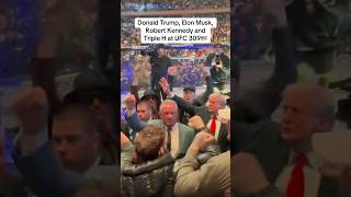 Donald Trump Elon Musk Triple H amp Robert Kennedy at UFC 309🥊🇺🇸 [upl. by Eiral49]