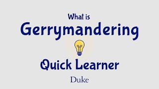 What is Gerrymandering  Quick Learner [upl. by Essined]