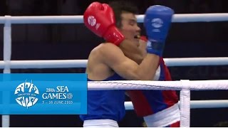 Boxing Day 3 Mens Lightweight 60kg Semifinals Bout 56  28th SEA Games Singapore 2015 [upl. by Maccarthy196]