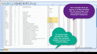 Creating Index Variables in SPSS [upl. by Eveneg]