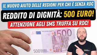 📣 REDDITO DI DIGNITÀ 2023 500 euro come funziona Sms truffa e scuse INPS [upl. by Dabney]