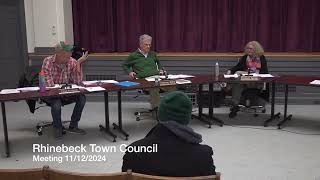 Rhinebeck Town Council Meeting 11122024 [upl. by Dene]