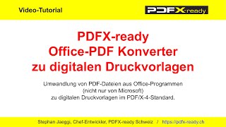 PDFX ready Office PDF Konverter [upl. by Sabba]