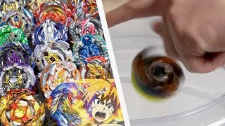 ULTIMATE HAND SPINNING Geist Fafnir VS ALL ChoZTurbo Beyblades  Beyblade Burst [upl. by Nebe]