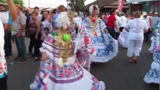 Polleras on Parade in Santo Domingo Panama During Carnival [upl. by Euqitsym]