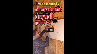 How to Mount TV on Apartment Drywall [upl. by Bertle]