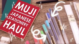 MUJI HAUL  Testing Japanese Stationery [upl. by Puto]