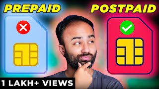 Prepaid Vs Postpaid Why You Should Choose a Postpaid SIM Over a Prepaid SIM Hindi [upl. by Dhiren]