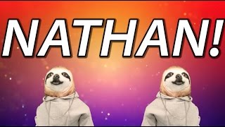 HAPPY BIRTHDAY NATHAN  SLOTH HAPPY BIRTHDAY RAP [upl. by Yolande]