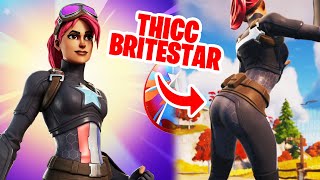 Fortnite THICC Skin Showcase  BRITESTAR [upl. by Anileme]