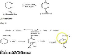 Synthesis of p nitroaniline from acetanilide [upl. by Yeo]