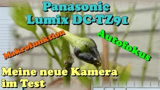 Panasonic Lumix DCTZ91 Kompakt Digitalkamera im Test  Test Video  Makro Funktion amp Autofokus [upl. by Anahcar]