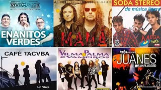 Rock En Español De Los 80 Y 90  Exitos Classicos Del Rock Maná Enrique Bunbury Hombres G y más [upl. by Aicelaf]