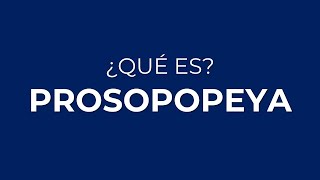 ¿Qué es la PERSONIFICACIÓN o PROSOPOPEYA [upl. by Eleph]