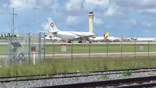 Aerounion a300F takeoff from Miami to Bogota [upl. by Rennie]