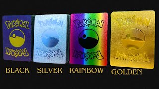 I FOUND GREAT COLLECTION of Pokemon Cards  I found Weird Pokemon BLACK SILVER RAINBOW amp GOLD CARDS [upl. by Hsur223]