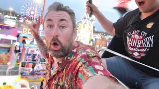 Florida Strawberry Festival Opening Day 2024 Scary Carnival Rides amp Trying To Eat Healthy Fair Food [upl. by Llenor676]