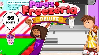 Los últimos dos logros  Papa’s Freezeria Deluxe 50 FINAL [upl. by Eibbed]