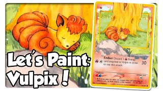 Vulpix Alter  Painting Pokémon Cards 23 [upl. by Editha]