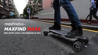 Maxfind MAX6 Electric Skateboard  Unleash Your Ride [upl. by Aruasor]