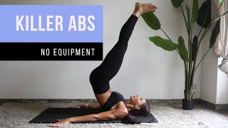 20 Min KILLER ABS  no equipment 🐚 [upl. by Odnomyar441]