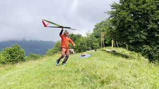 RC glider slope soaring Colma di Sormano CO Italy [upl. by Lennahc]