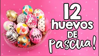 12 ideas para DECORAR HUEVOS DE PASCUA ✄ Barbs Arenas Art [upl. by Nniuqal]