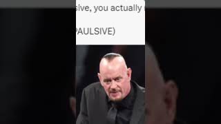 Undertaker stated this about Logan Paul wwe [upl. by Jac]