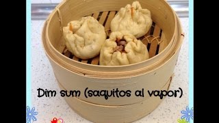 receta Dim sum  bollitos chinos al vapor o pan baozi [upl. by Derzon343]