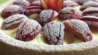 Crostata con farina di riso crema al limone e prugne rosse Gluten free  TUTTI A TAVOLA [upl. by Frankhouse]