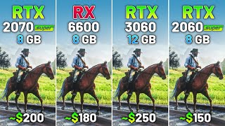 RTX 2070 SUPER vs RX 6600 vs RTX 3060 vs 2060 SUPER  Test in 20 Games in 2024 [upl. by Assillem596]