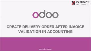 How to Manage Delivery Order in Odoo After invoice validation [upl. by Eimrej]