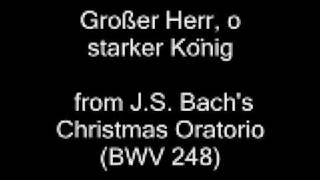 Großer Herr o starker König  Bass aria from Christmas Oratorio [upl. by Hildie]