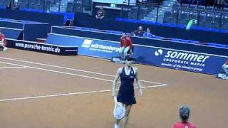 Tsvetana Pironkova vs Nikola Geuer  Porsche Tennis Grand Prix 2010 [upl. by Ahsakat292]